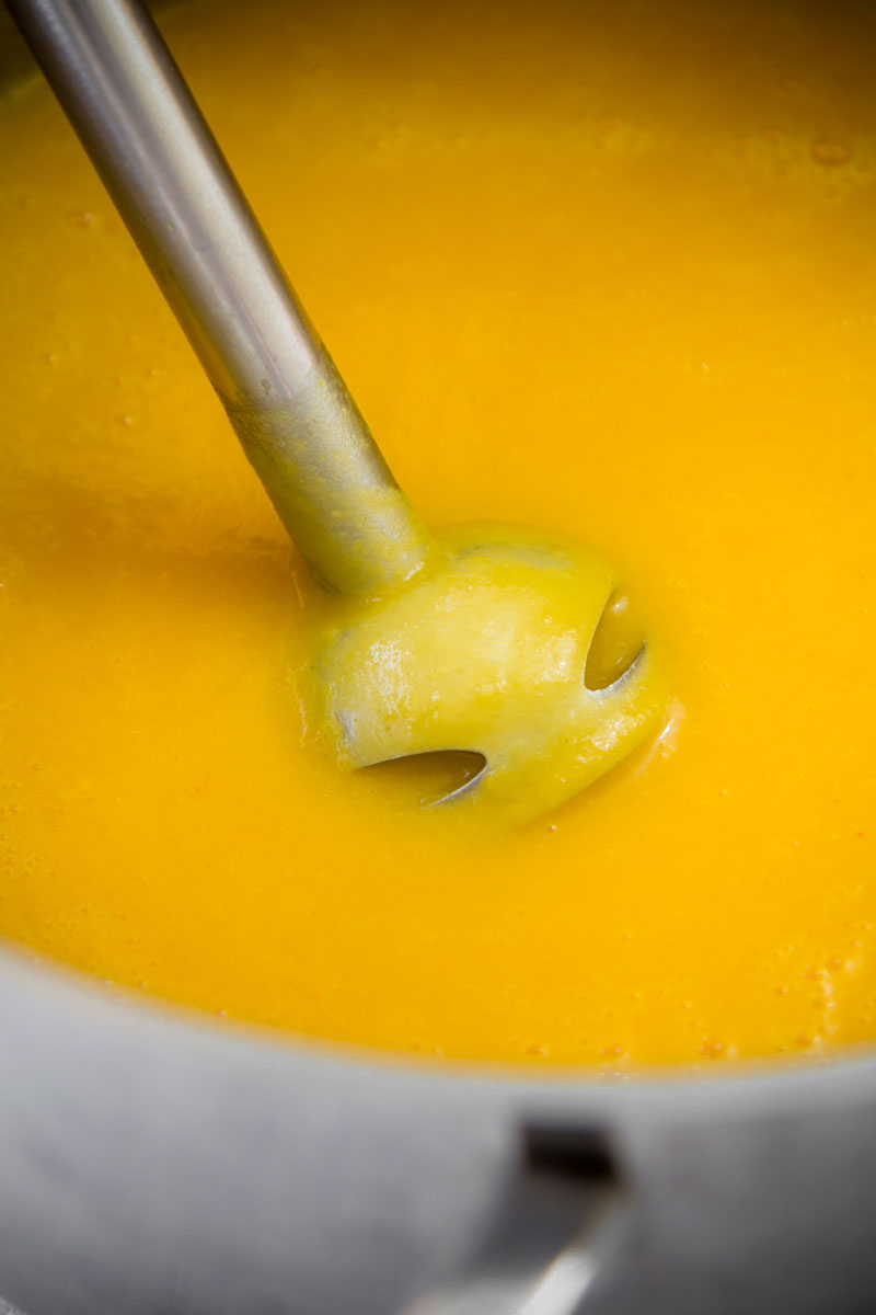 BUTTERNUT SQUASH SOUP with Beluga lentils - vegan and detox recipe
