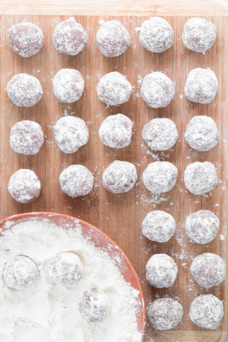 BISON MEATBALLS ASIAN-STYLE with spicy coconut sauce