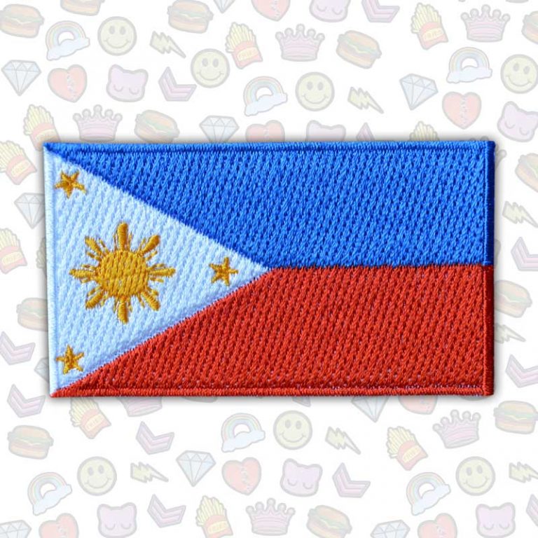 PHILIPPINE FLAG EMBROIDERED PATCH Philpatch
