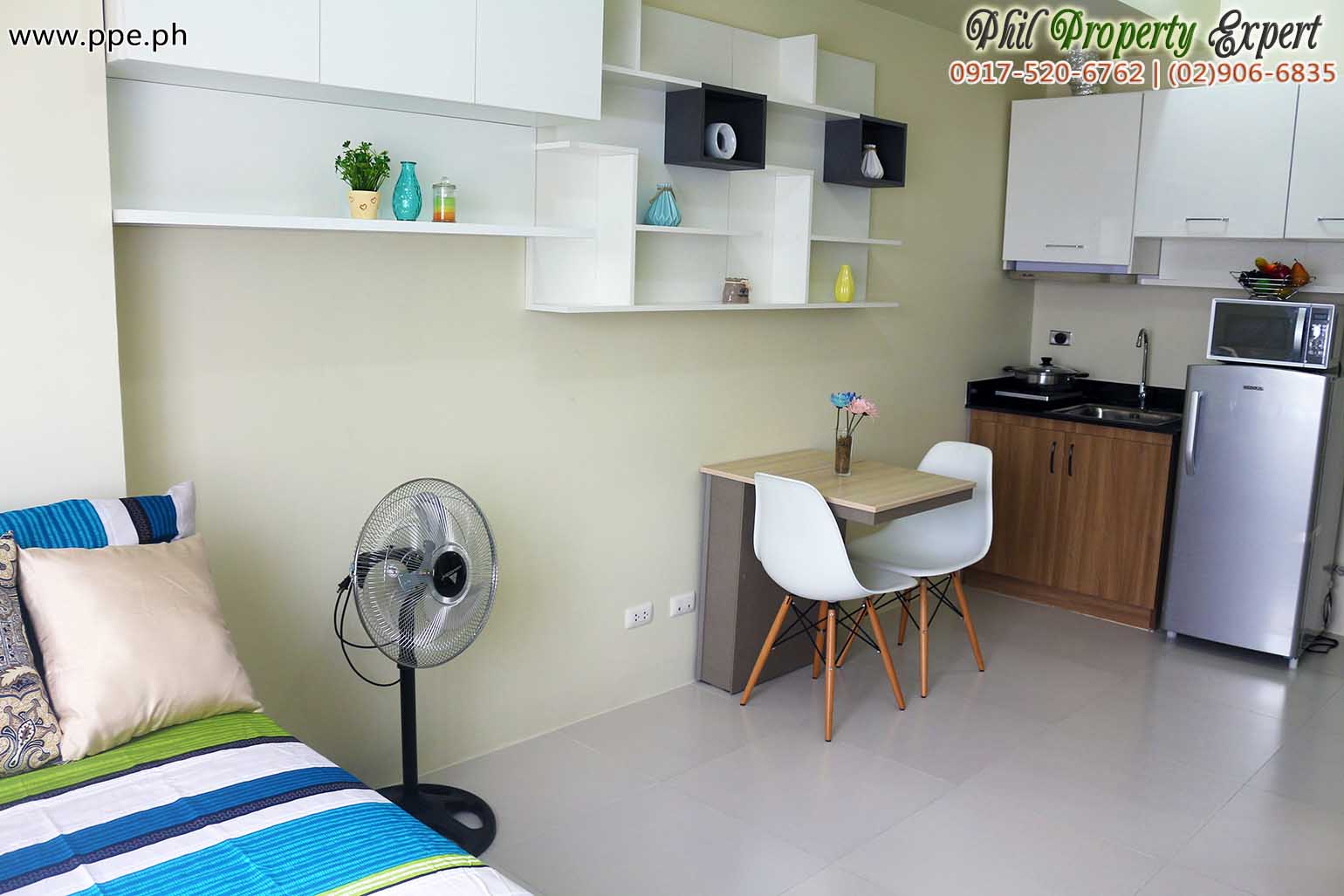 Chic Studio Condo Unit for rent in Ortigas Pearl Place