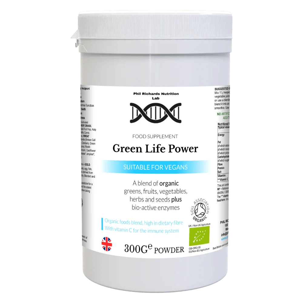 Green Life Power (300g Tub) Phil Richards Nutrition Lab