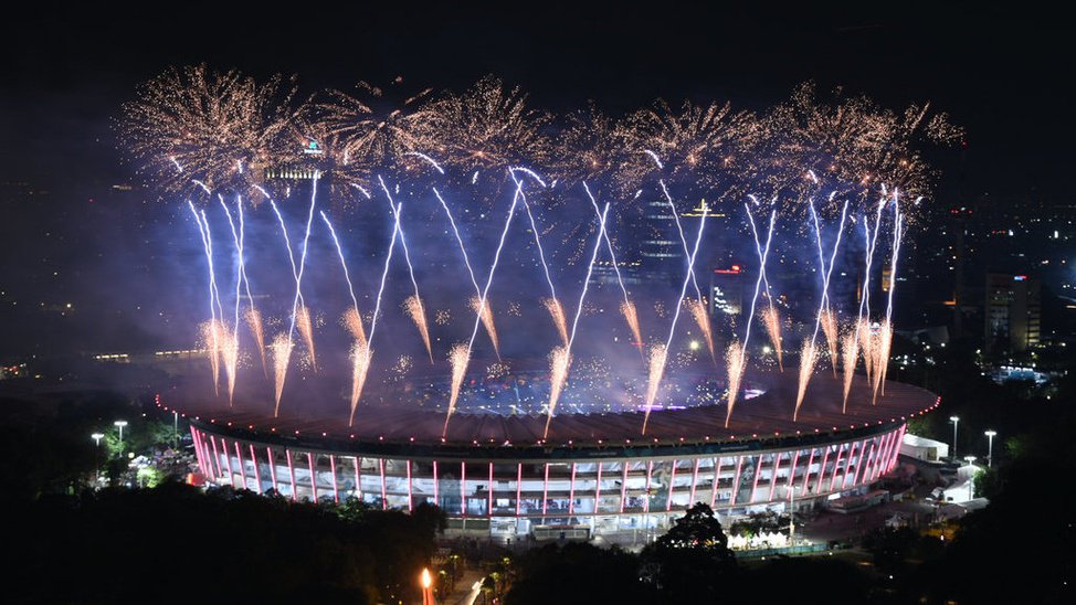 Kumpulan Potret Kemeriahan Opening Ceremony Asian Games 2018