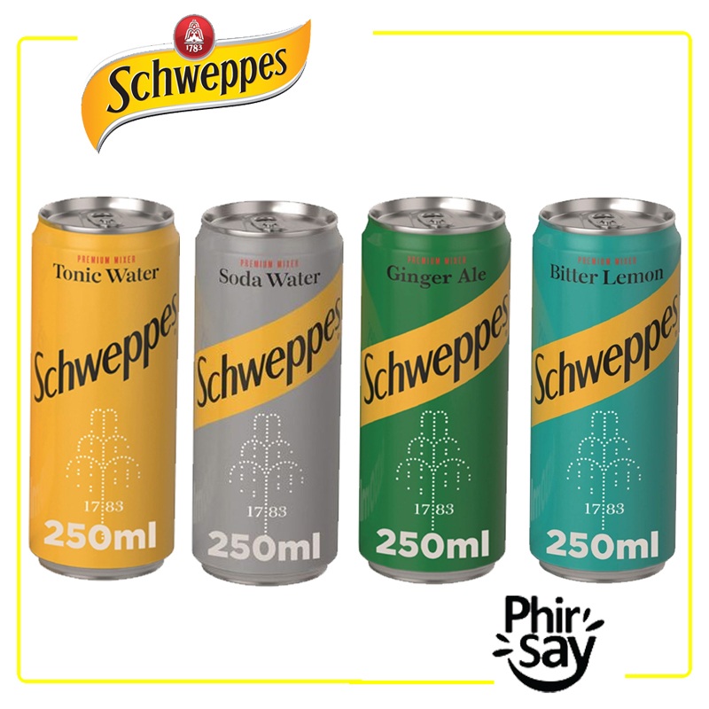 Schweppes Bitter Lemon Ginger Ale Soda Water Tonic Water Phirsay