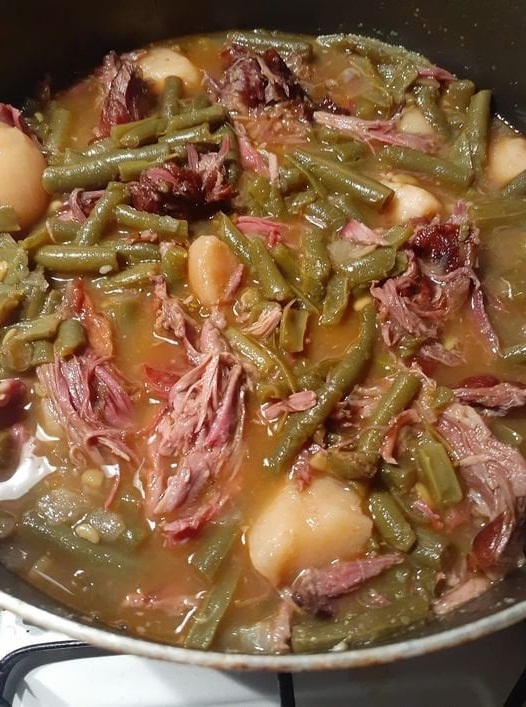 My string beans with smoked Turkey necks and potatoes Phitip Recipes