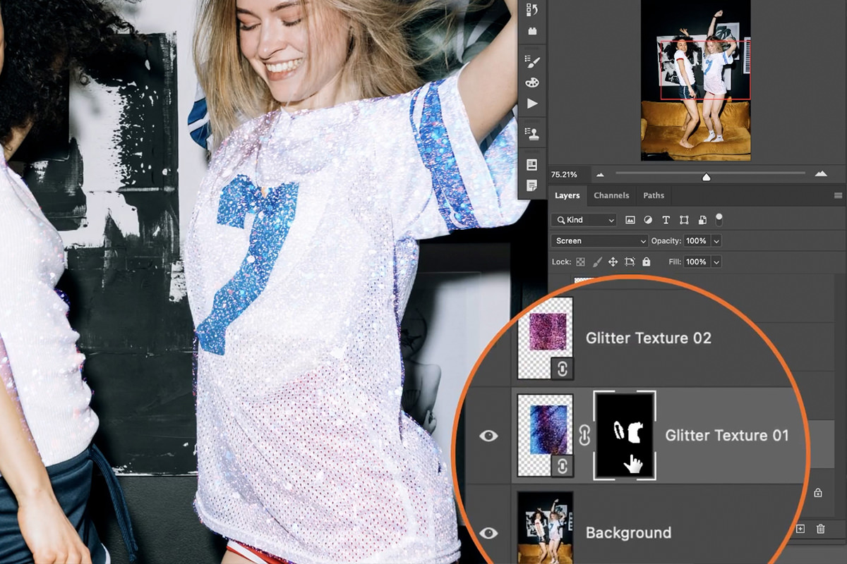 Aesthetic Glitter Effect in PHLEARN