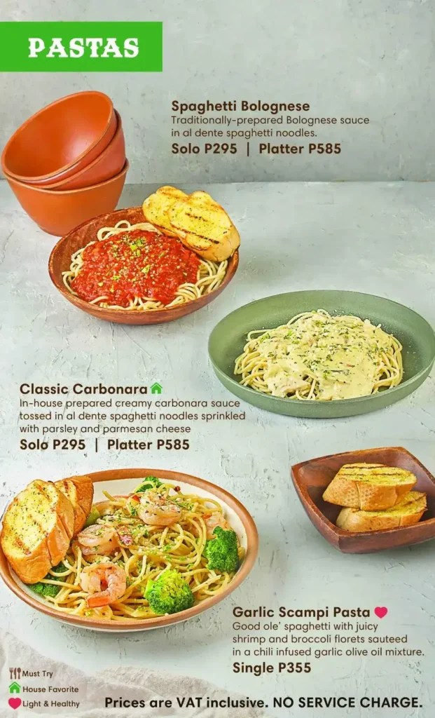 Racks Philippines Menu Prices 2024