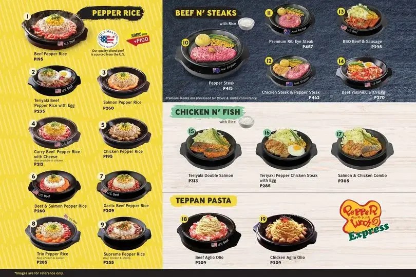Pepper Lunch Philippines Menu Prices 2024
