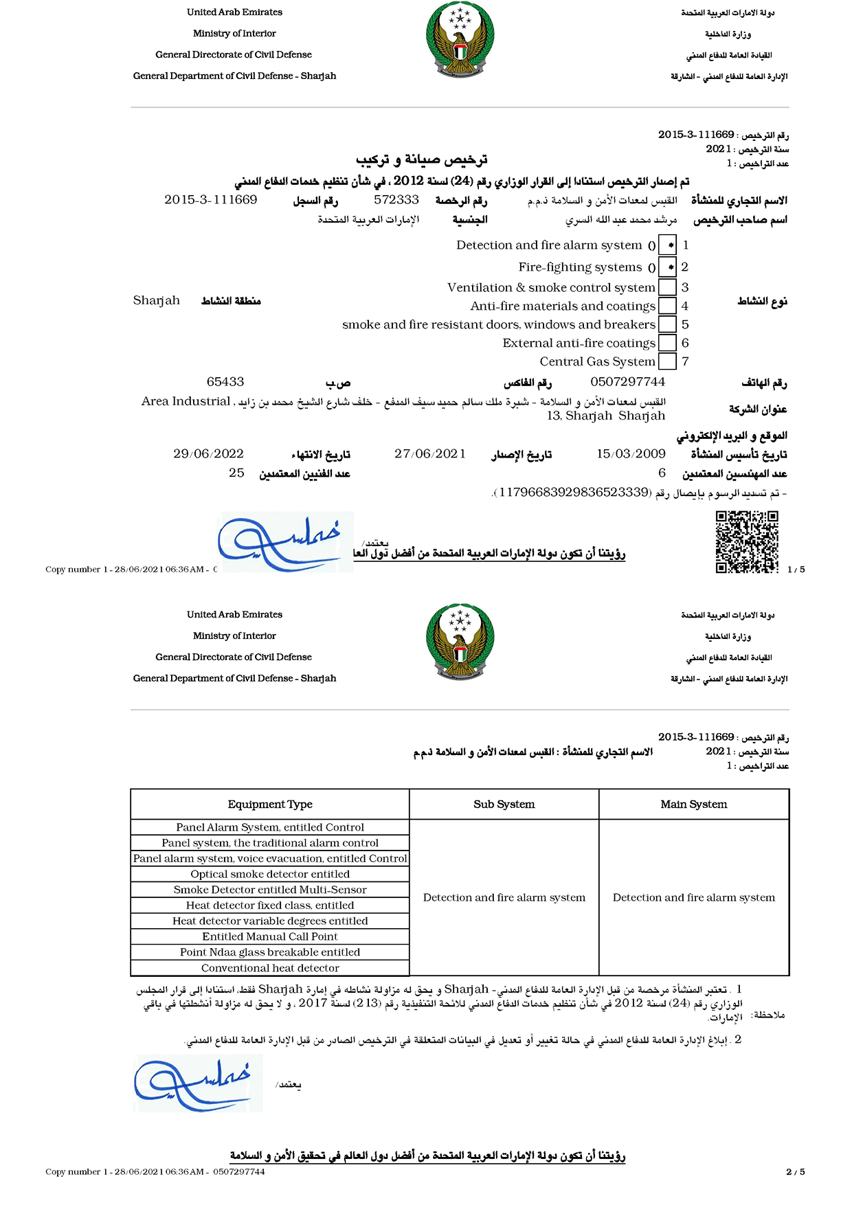 Fire Fighting Equipment Manufacturer in UAE Phlox +97150 7297744