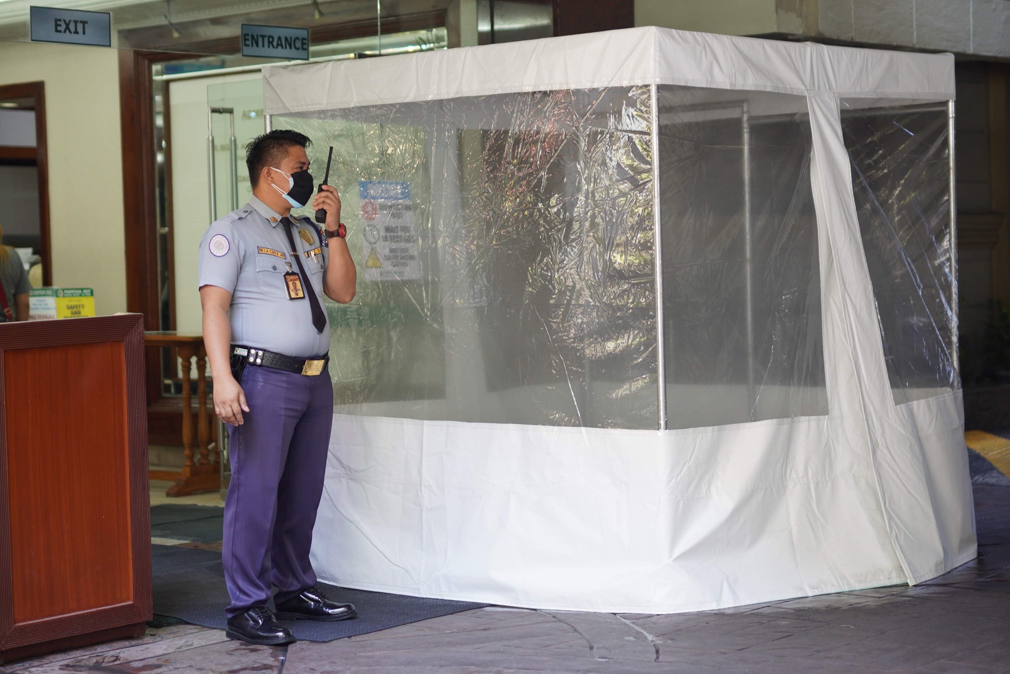Disinfection Mist Tent Perpetual Help Medical Center