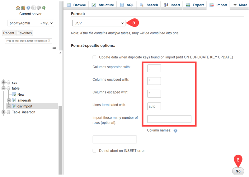How To Import Data Into A Table In Mysql