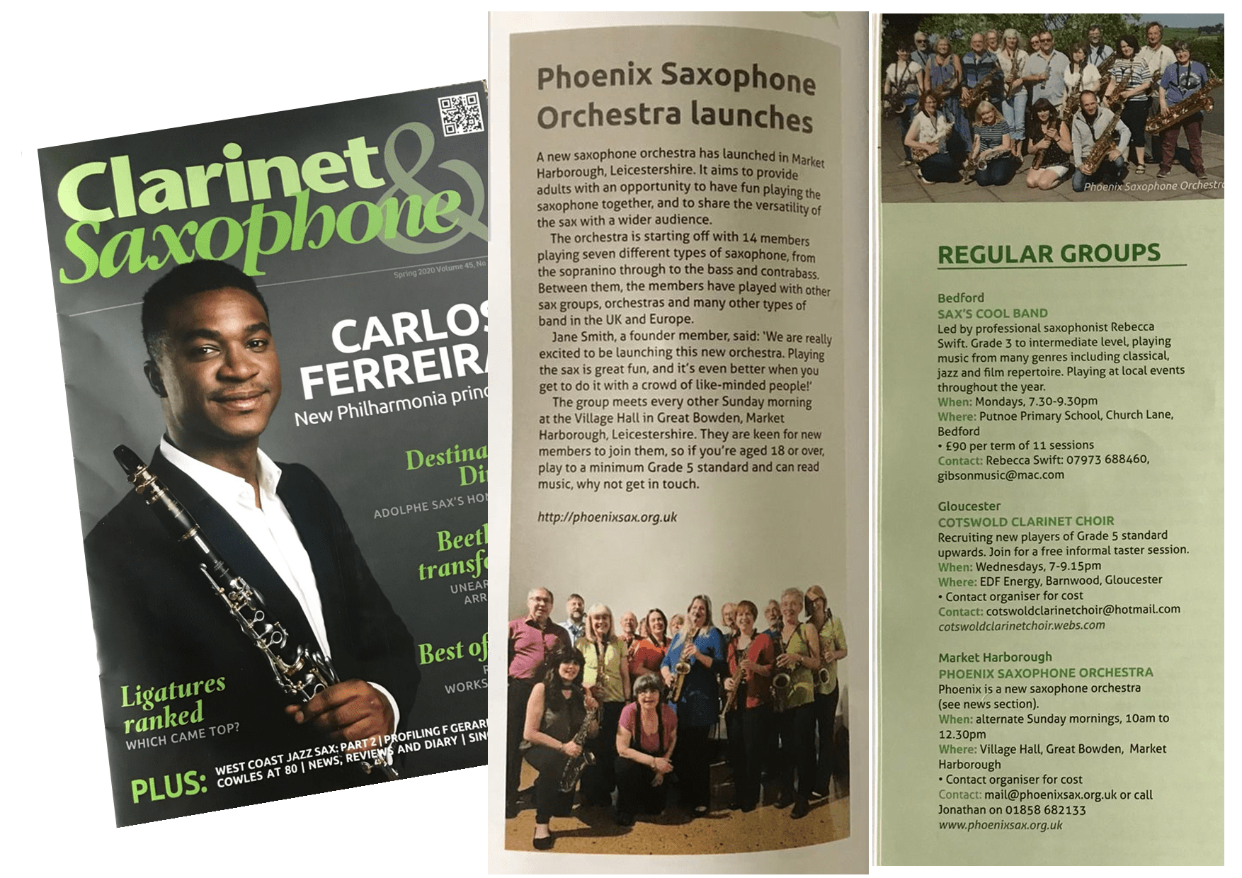 Support floods in for new orchestra Phoenix Saxophone Orchestra