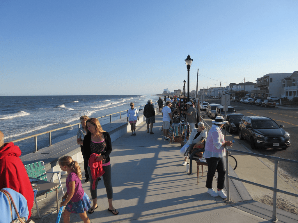 We went out to Brigantine for dinner and the Art Walk