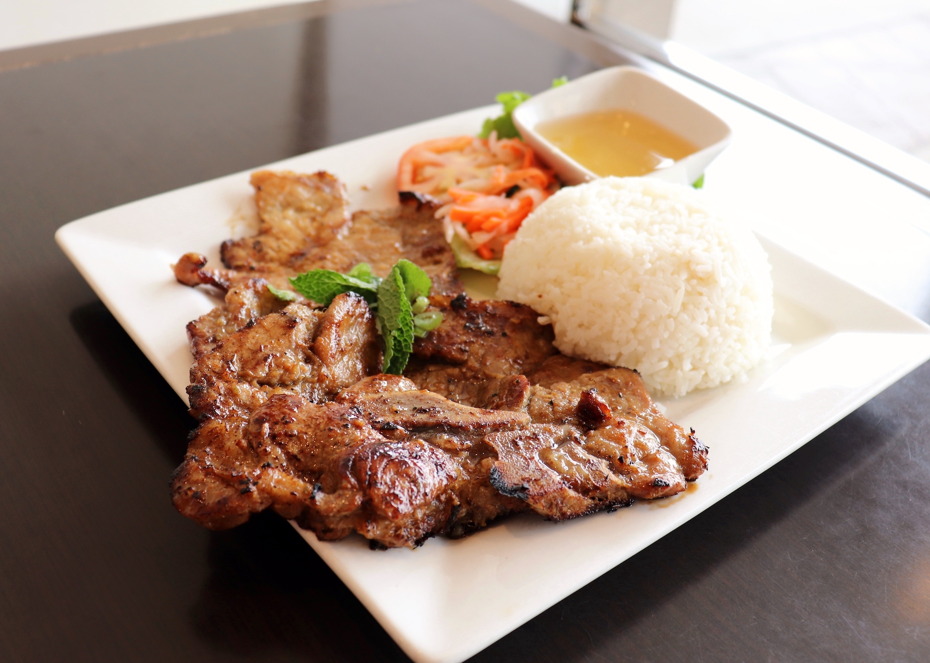 C9. Grilled beef & grilled chicken w/ rice The Pho House Vietnamese