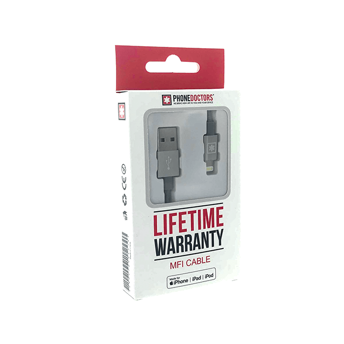 LifeTime Warranty Lightning USB Cable PHONEDOCTORS®