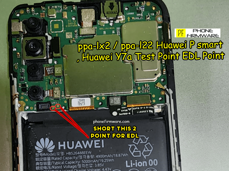 Huawei P Smart Y7P PPALX2 Huawei ID Remove , FRP Remove & Chip Damage