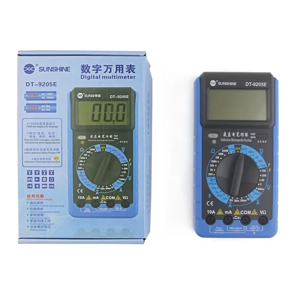 Sunshine DT9205E Digital Multimeter PhoneFirst