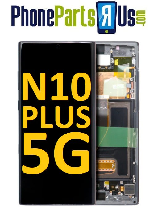 Samsung Galaxy Note 10 Plus LCD Digitizer Assembly With Frame (All Col