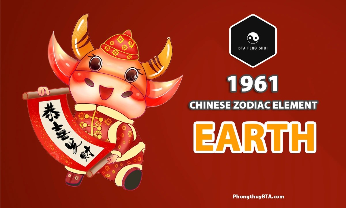 1961 Chinese Zodiac Year Of The Metal Ox BTA