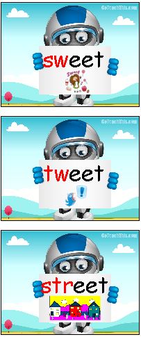 eet Words Family - FREE Digital Flashcards - Onset & Rime Practice