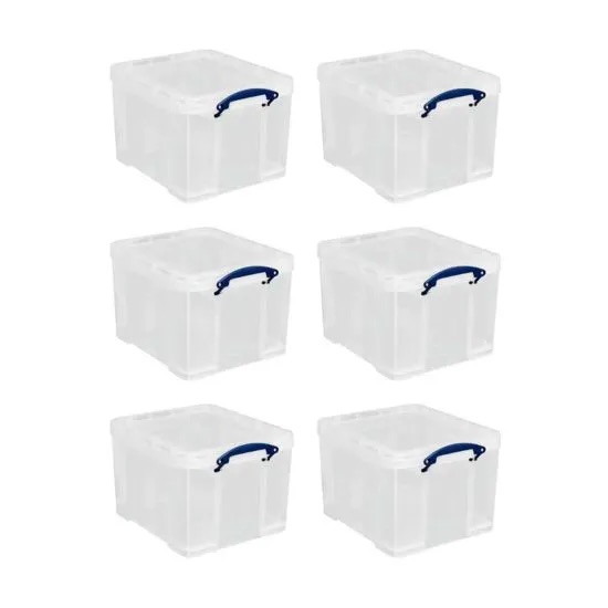 Really Useful Storage Box 35 Litre Pack of 6 Phonics Storage
