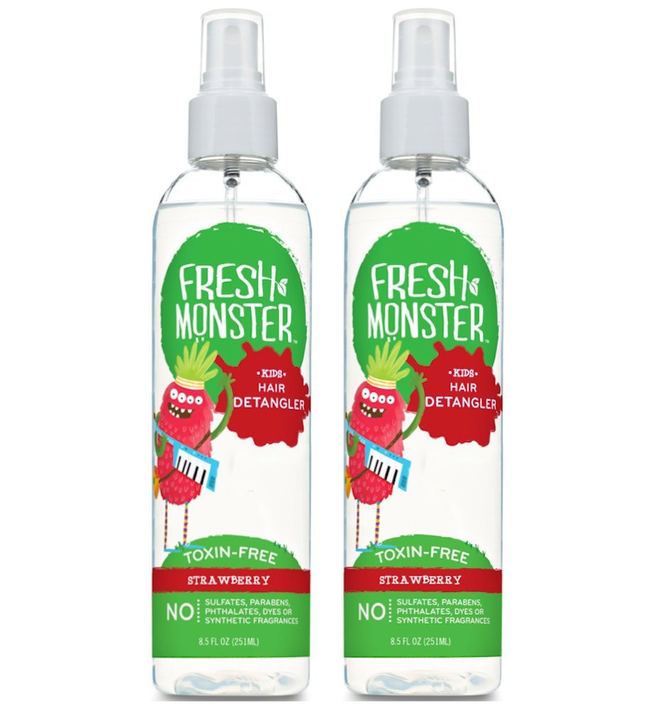 EWG Skin Deep® Fresh Monster Kids Hair Detangler, Strawberry (2018
