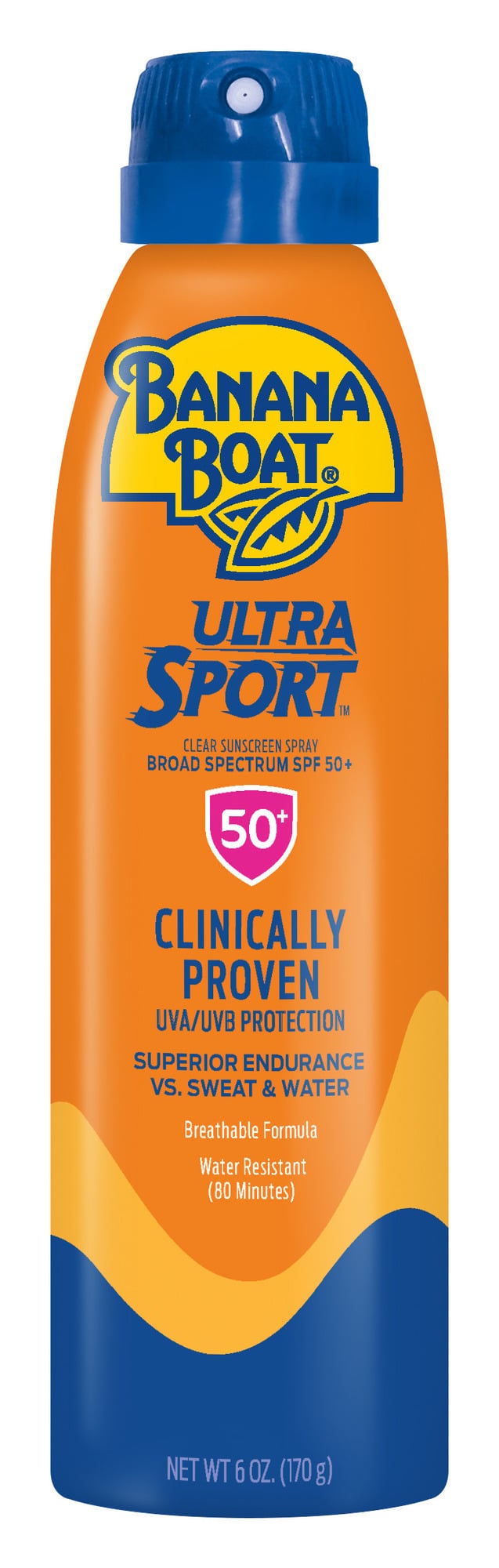 EWG rating for Banana Boat Ultra Sport Clear Sunscreen Spray, SPF 50