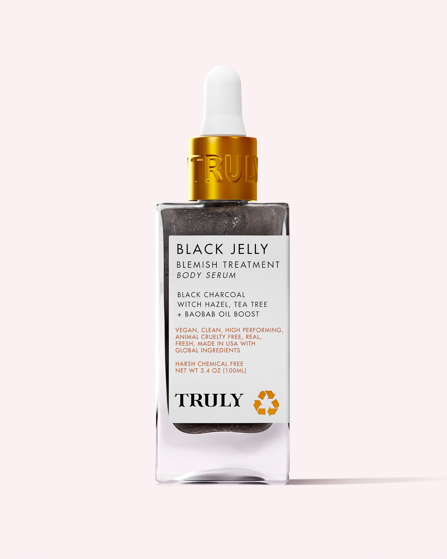 EWG Skin Deep® Truly Beauty Blemish Treatment Body Serum, Black Jelly