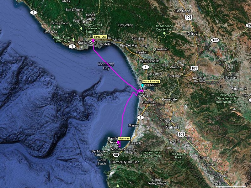 Santa Cruz to Moss Landing / Monterey