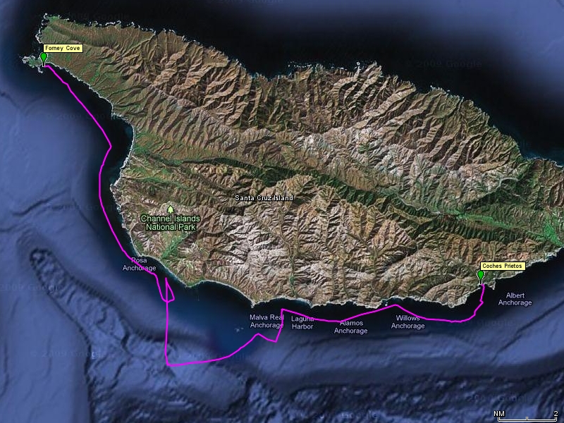 Santa Cruz Island Forney Cove