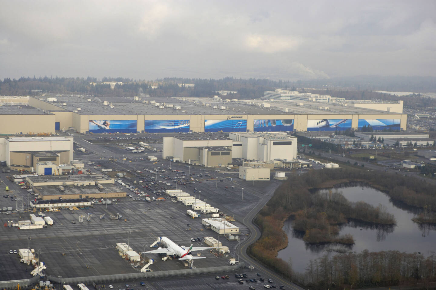 Boeing's largest site located in Everett, Wash, factory, Boeing Company Bild 17245 // Die Boeing