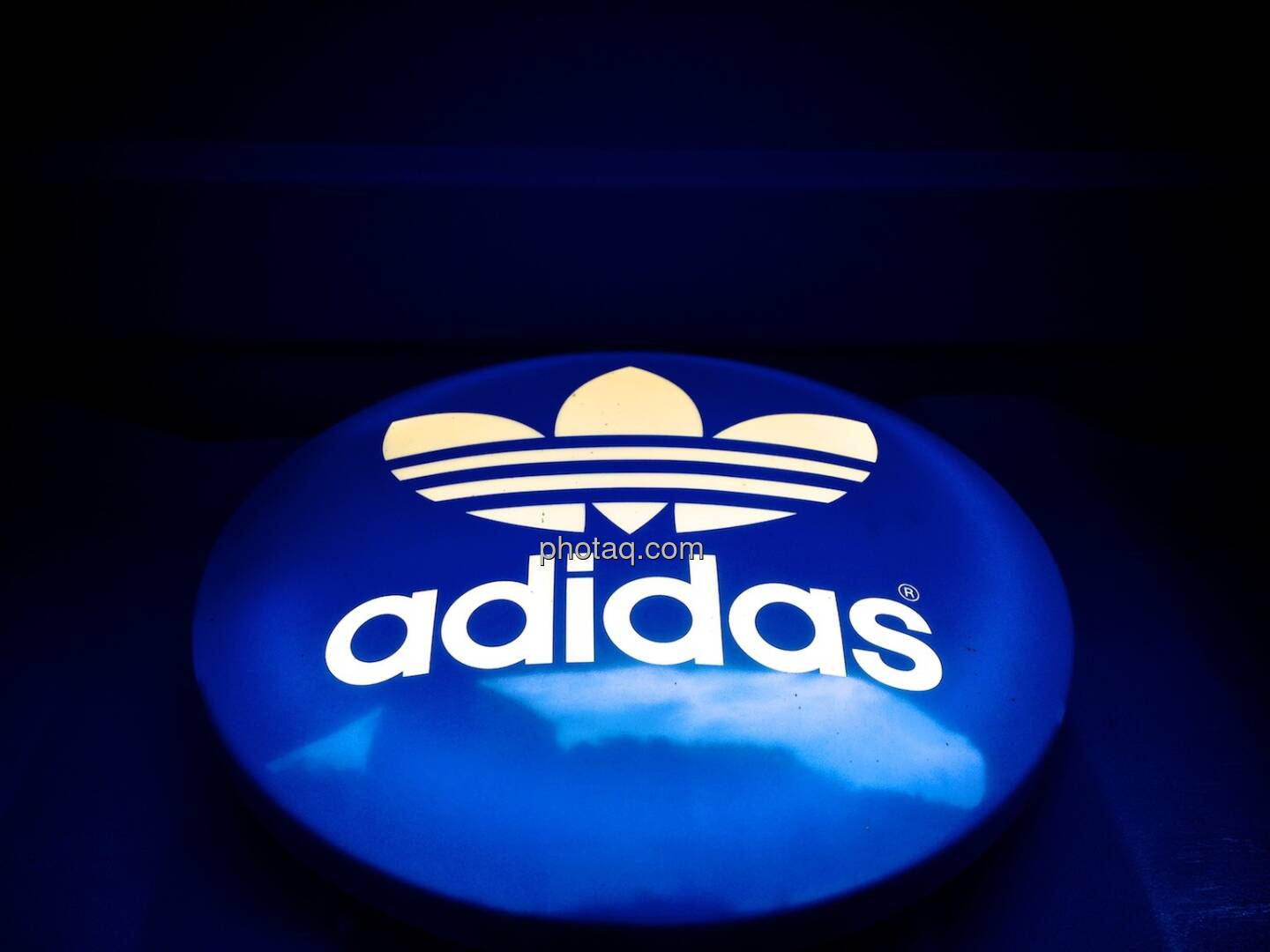 adidas, Logo, Knopf, blau Bild 25711 // Zuwachs für das