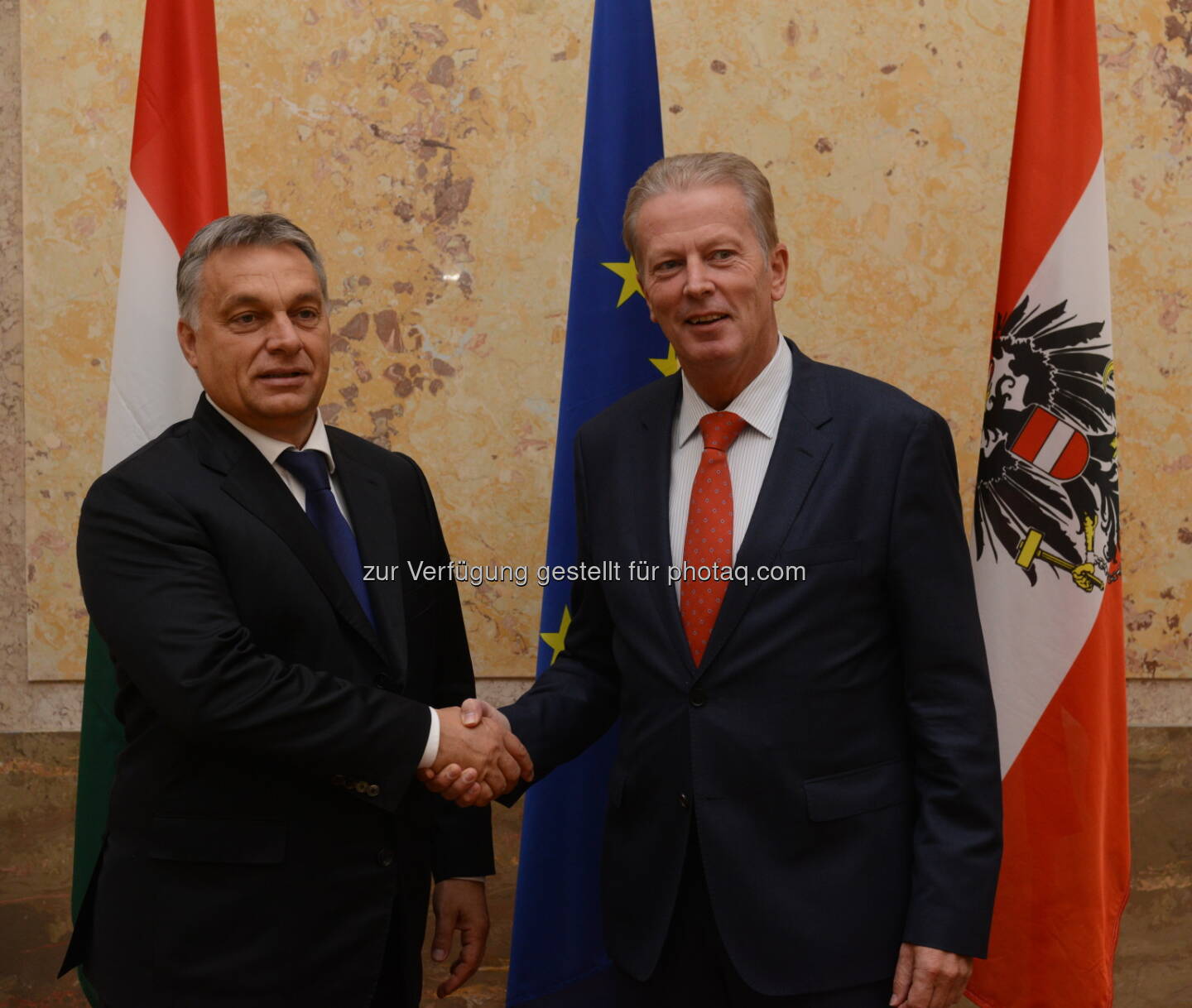 Viktor Orban und Reinhold Mitterlehner Bundesministerium für