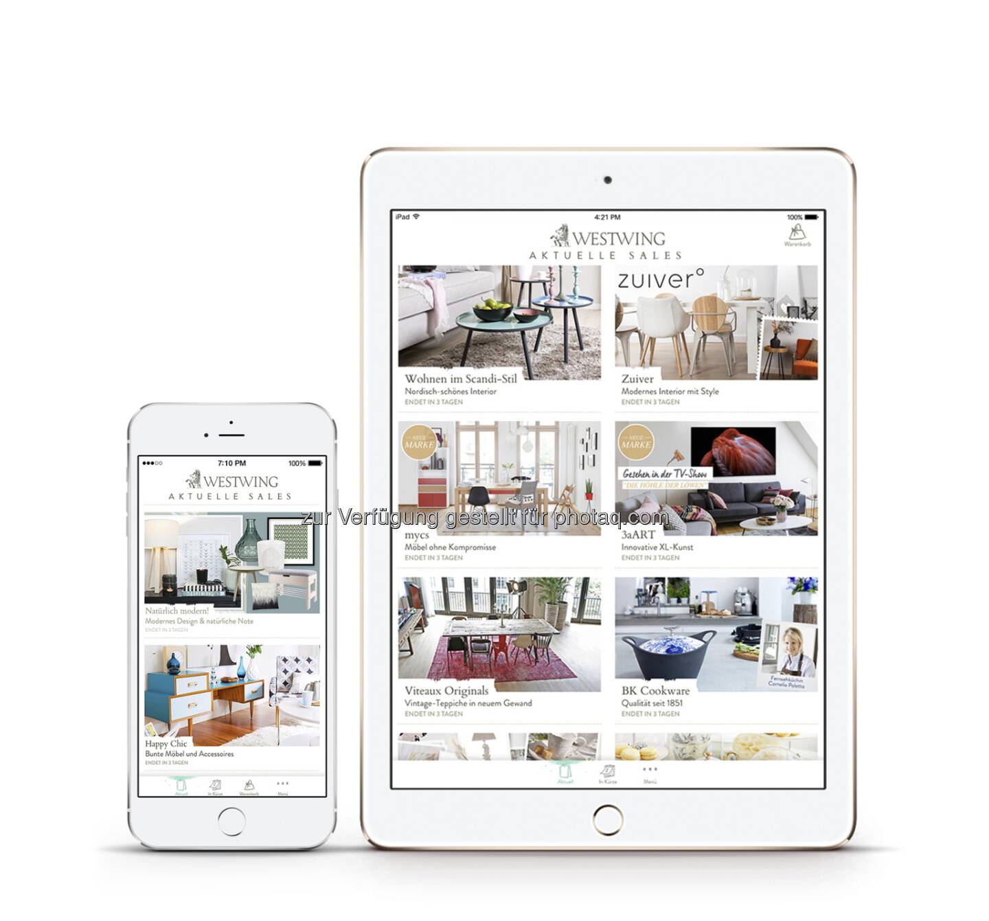"Westwing launcht neue App für iPad und iPhone und macht es so noch