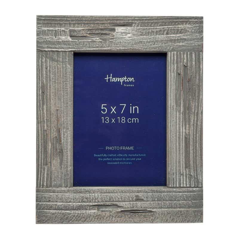 Farmhouse 5x7 Grey Wood Photo frame Hampton Frames Retail