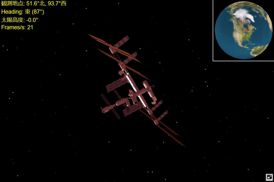 No.294 ISS 動画 アニメGIF HeavensAbove GmbHを引用 photo.nomata