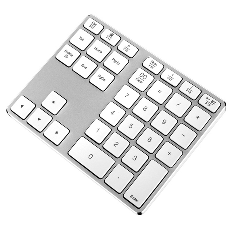 Wireless Portable Numeric Keypad 34Key Keypad MC308BT with Multiple Shortcut Keys for PC