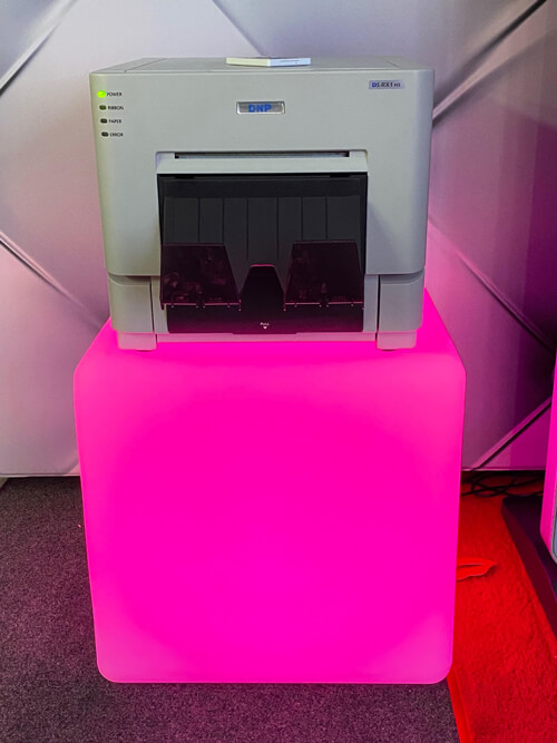 LED Cube Printer Stand Photo Booth International