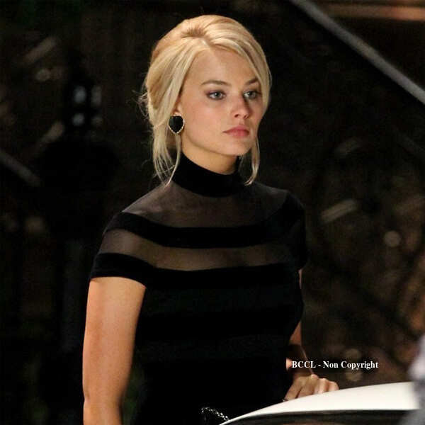Hollywood actress Margot Robbie in a still from the movie The Wolf of
