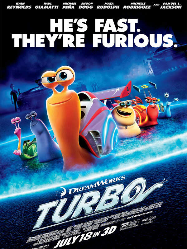 Check out the poster of Hollywood animation film Turbo.