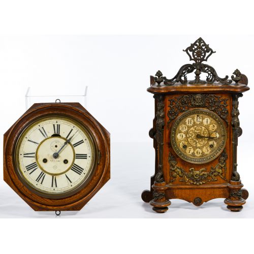 Lot 181 Ansonia Mantle and Wall Clocks Leonard Auction Sale 254