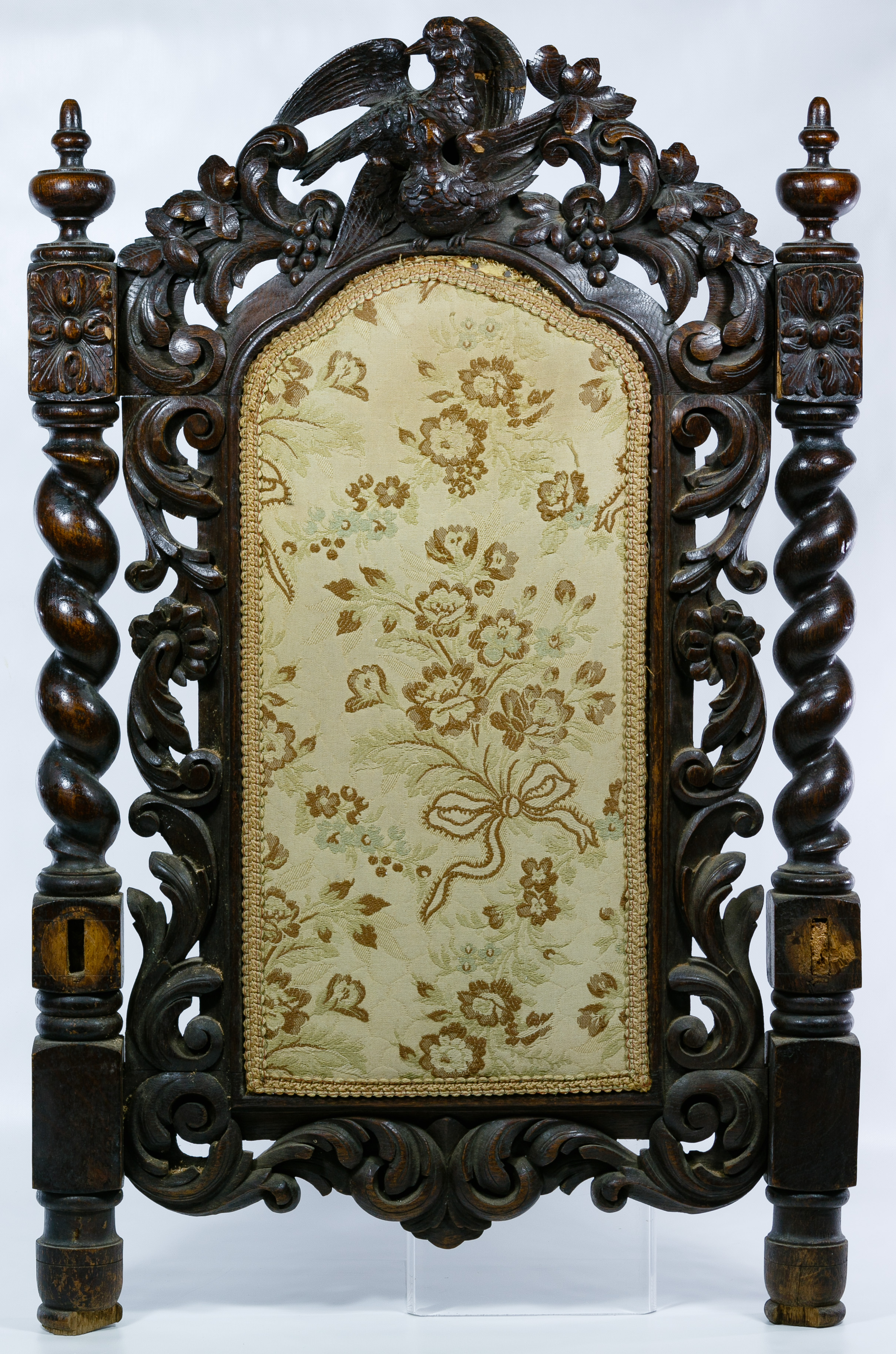 Carved Bird Doll Headboard