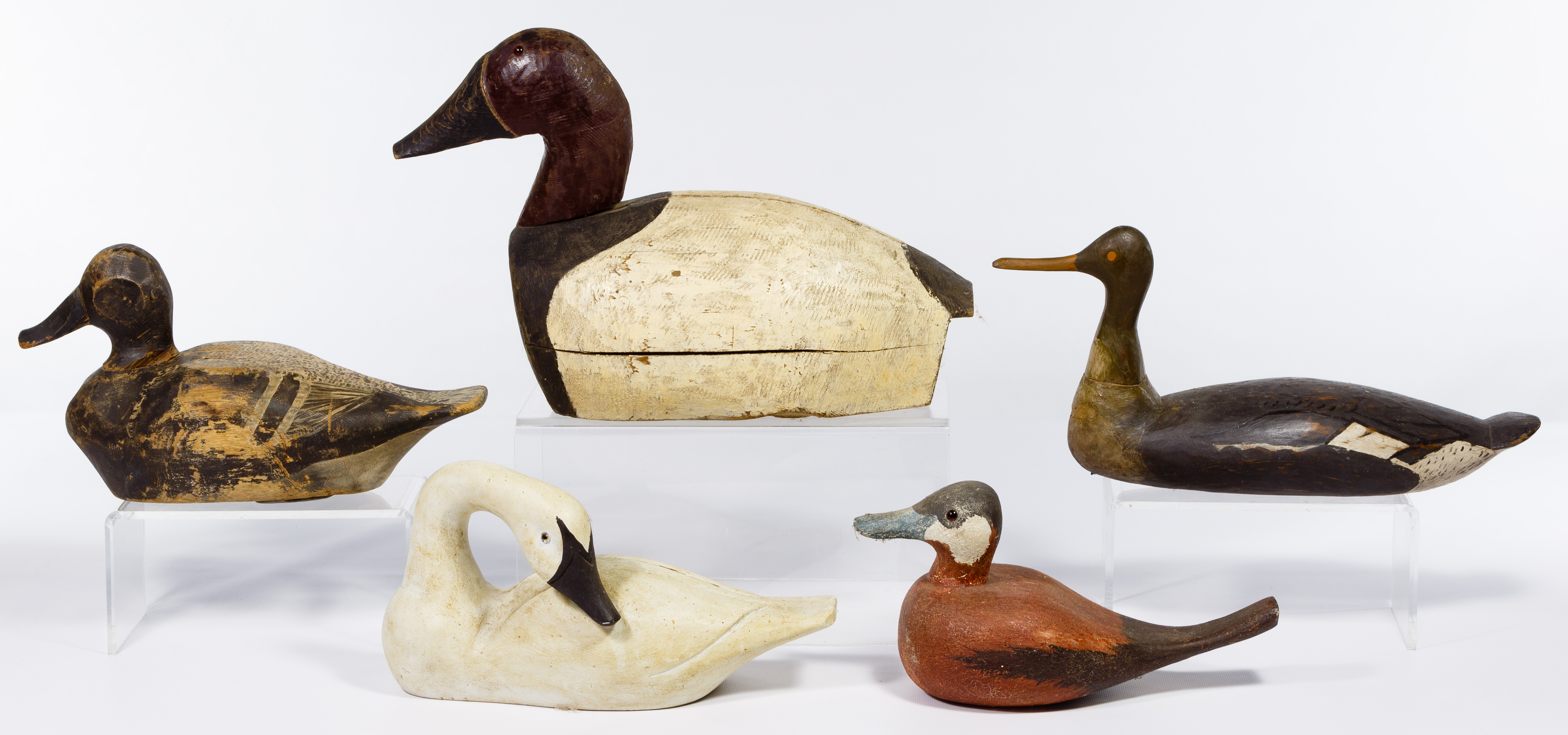 Hand Carved Duck and Goose Decoy Assortment