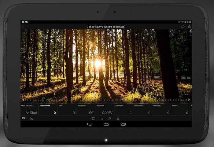 Lightroom Mobile Android Version 1.2 Now Available