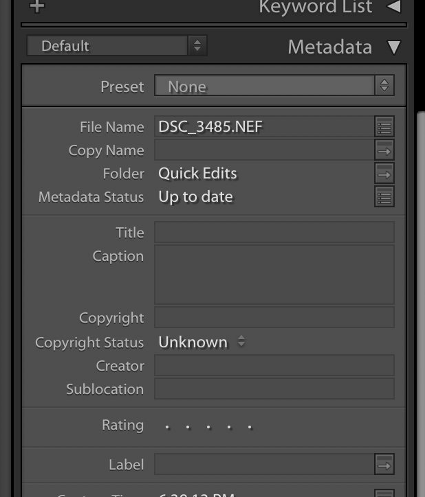 Adding Copyright to your Images in Lightroom Photography Hero