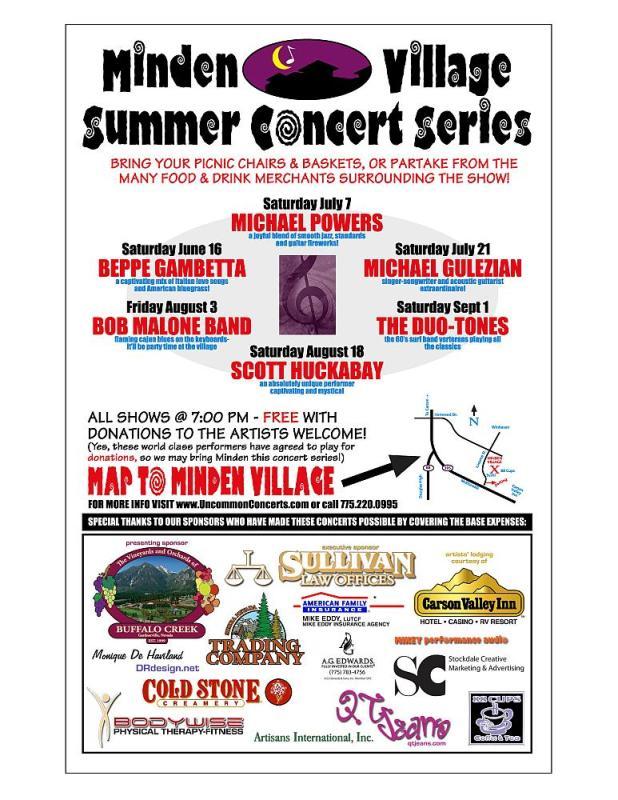 Minden Village Concert Series Around Carson
