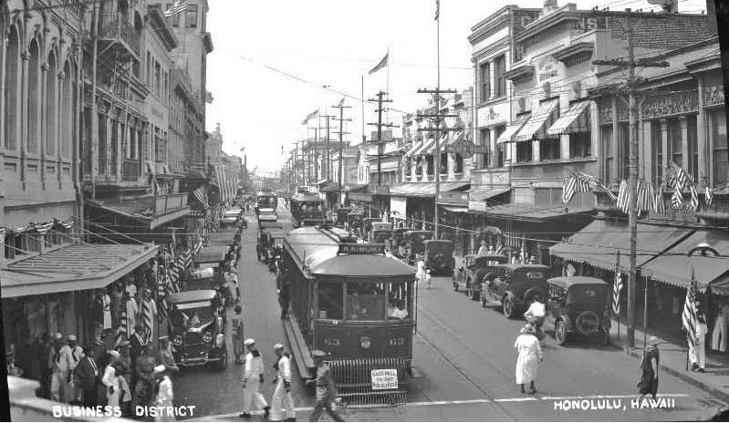 Vintage Hawaii Streetcar Postcard Photo Details Photos From Around Carson