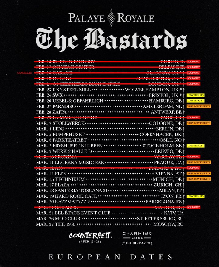 Palaye Royale Tour Dates 2020 & Concert Tickets Bandsintown