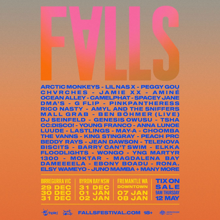 falls festival 2023 tickets DMA'S Fremantle Tickets, Fremantle Park Jan 08, 2023 Bandsintown