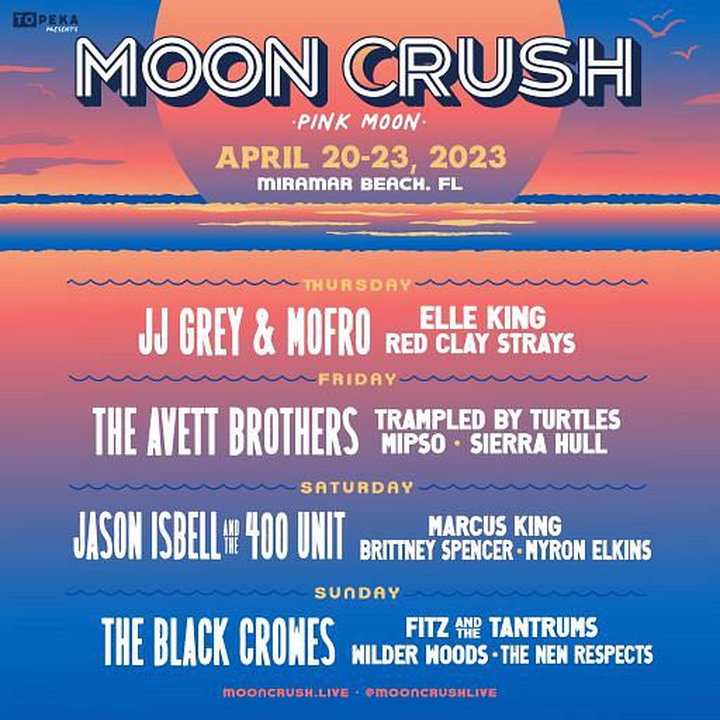 Moon Crush 2023 Tickets Miramar Beach, FL Bandsintown
