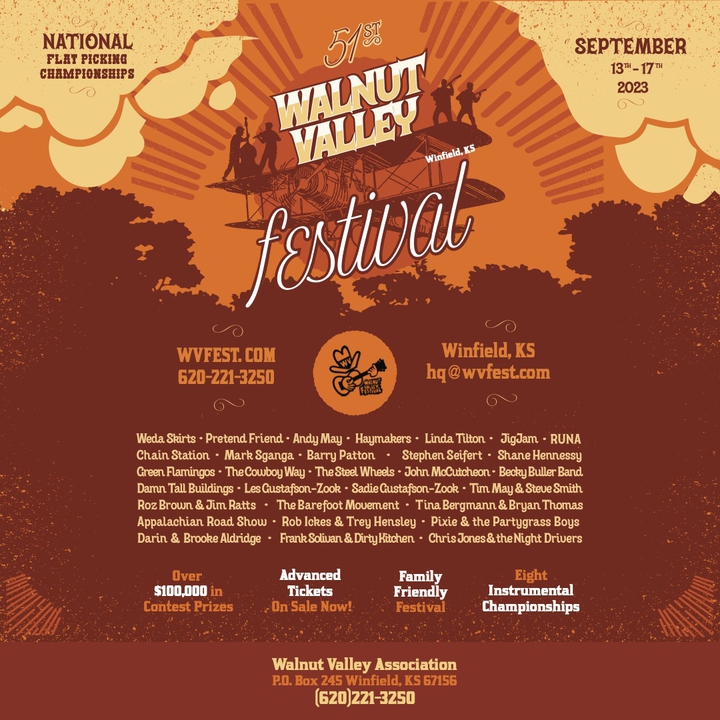 Walnut Valley Festival 2023 Tickets Winfield, KS Bandsintown